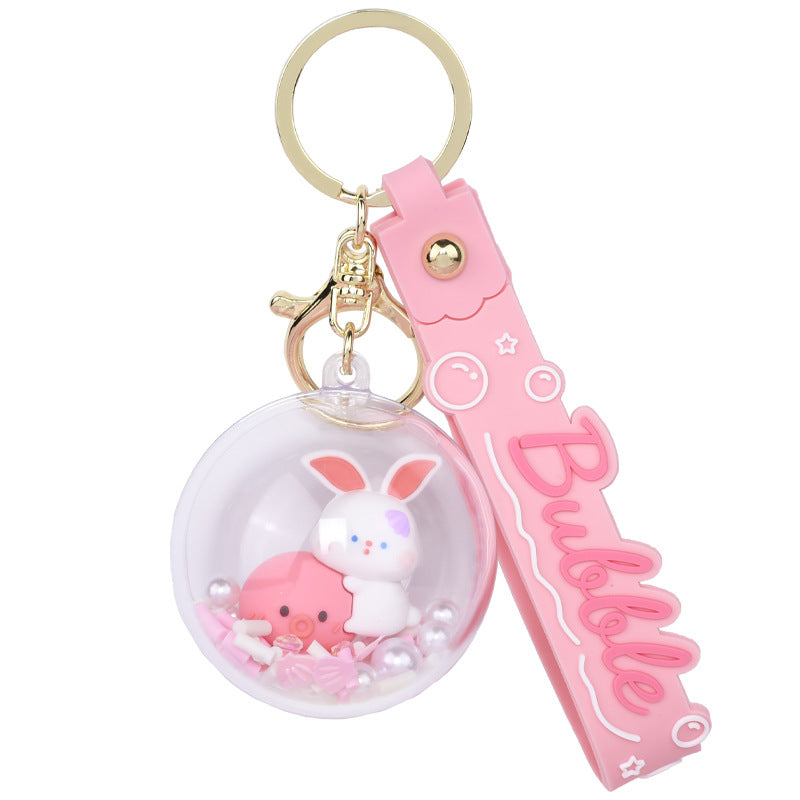 Líquido de caricatura de PVC al por mayor flotante Little Rabbit White Rabbit Quicksand